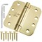 Cauldham (2 Pack) Heavy-Duty 4" Self-closing Spring Door Hinge with 5/8" Radius Corners, UL Listed